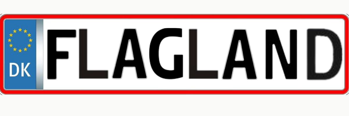 Flaglands Sticker (Nummerplade)